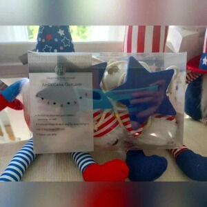 Gnome star red white blue 4th of July Garland's decor hanging decorations home